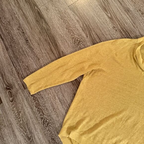 Poetry Golden Yellow Linen top - Picture 2 of 9